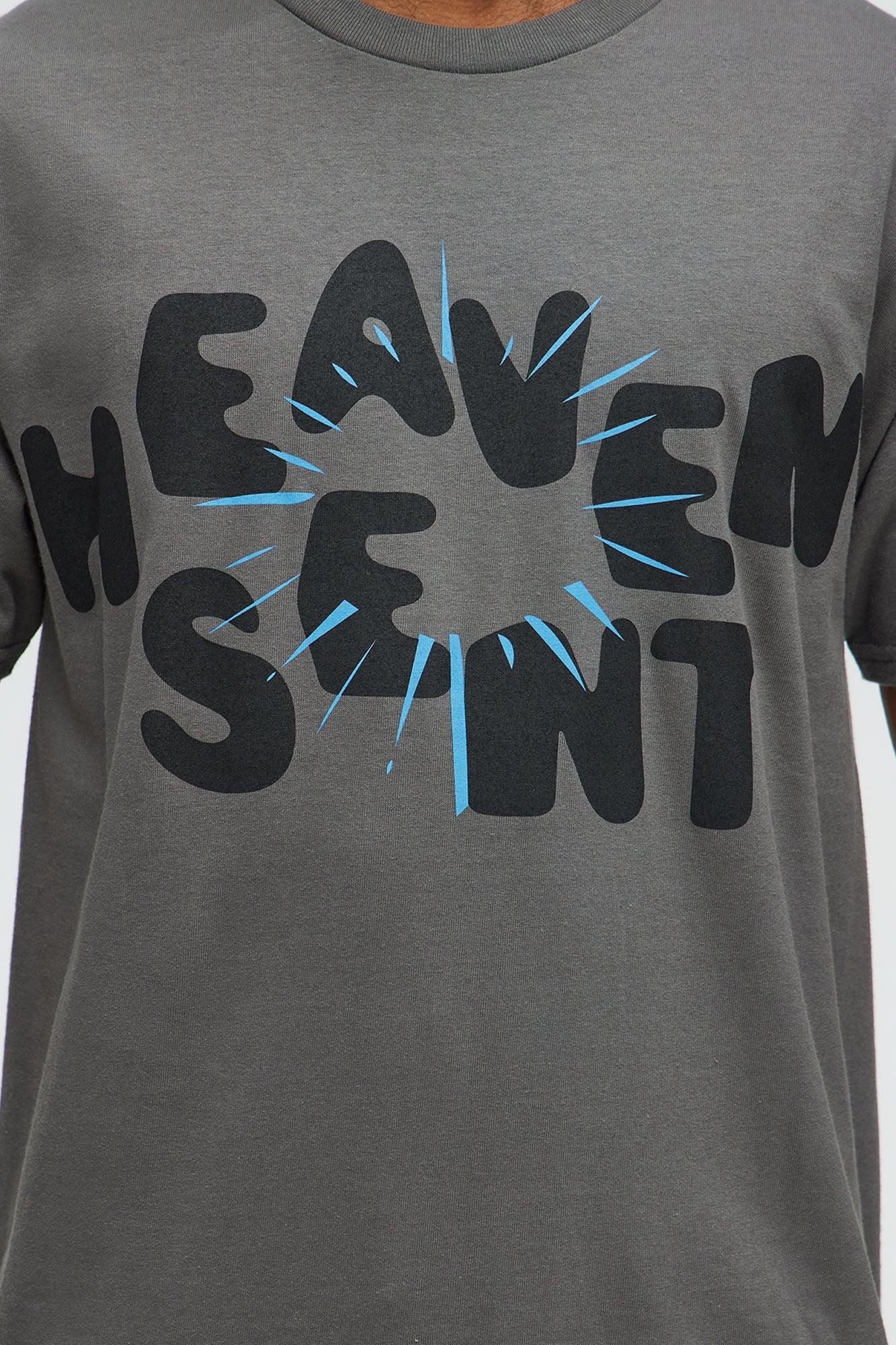 Heaven Sent Bright Short Sleeve Tee - Charcoal Product Image