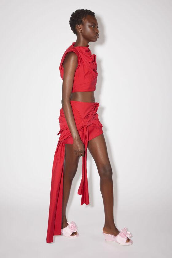 Satin bow mini skirt Product Image