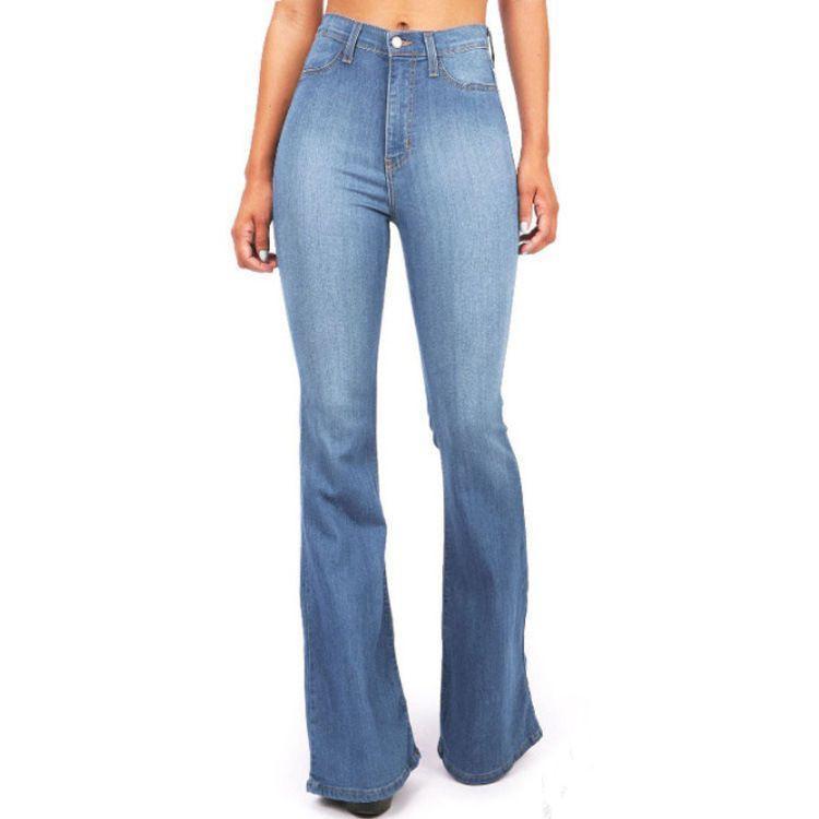 High Waist Bootcut Jeans Product Image