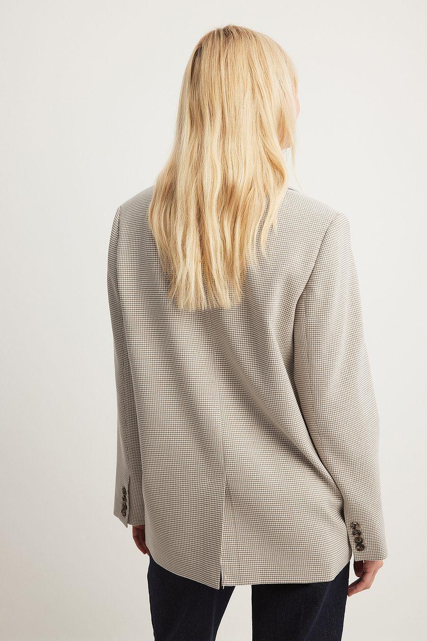 Oversized Houndtooth Blazer Product Image