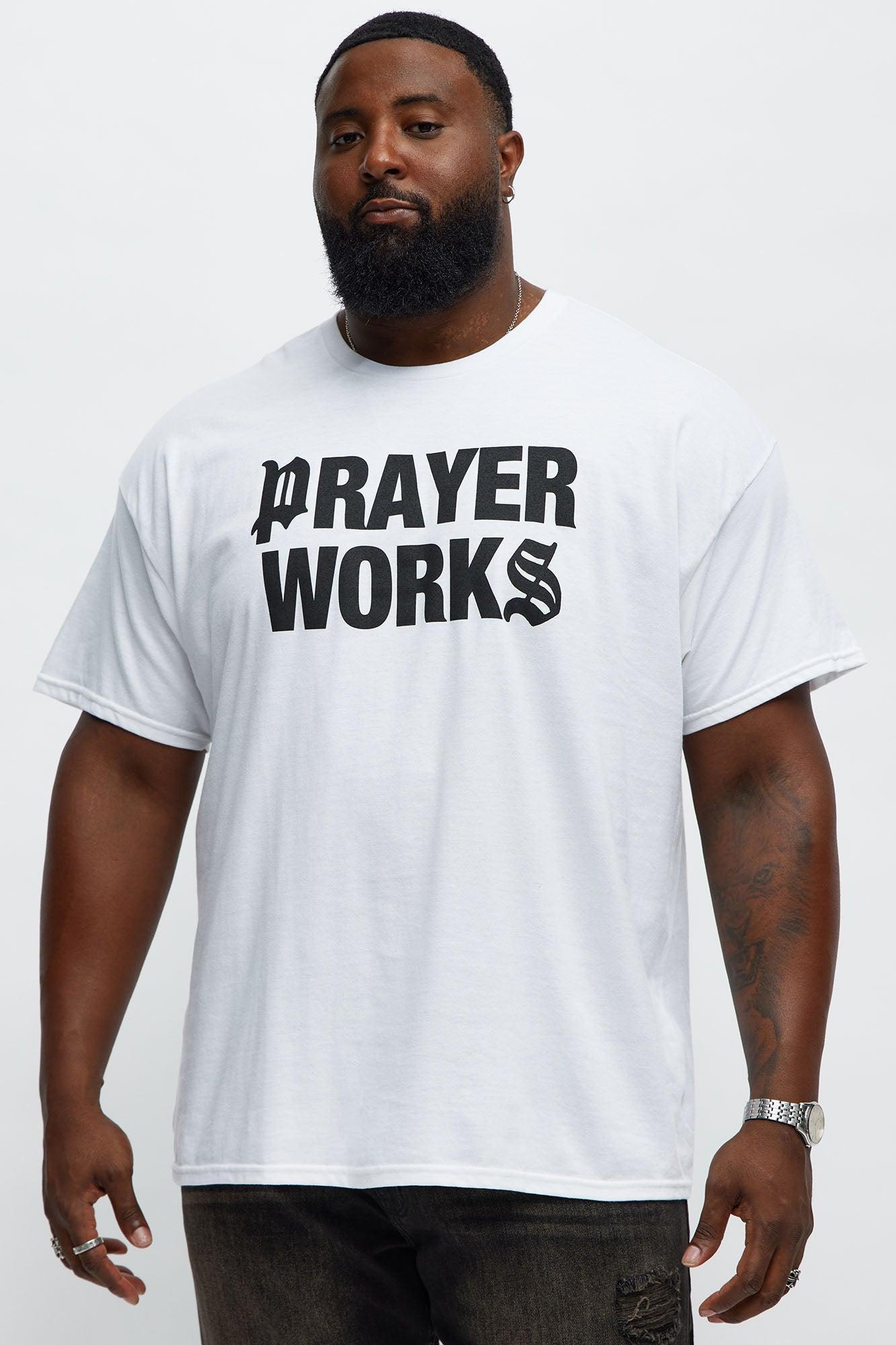 Prayers Work Short Sleeve Tee - White Product Image