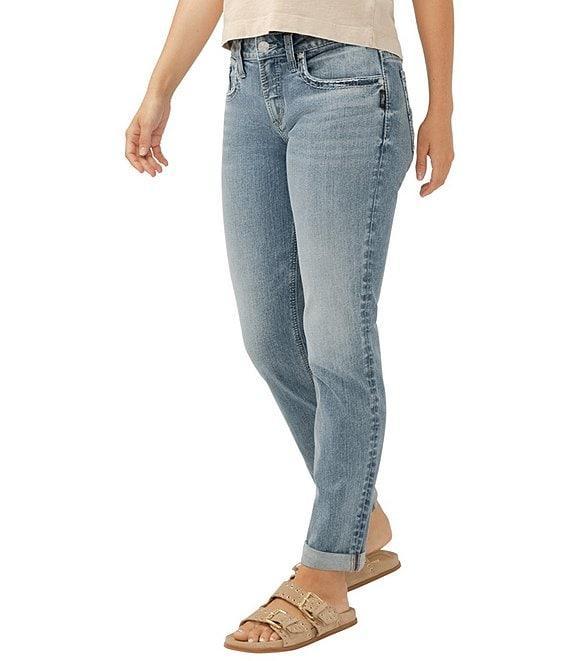 Silver Jeans Co. Mid Rise Slim Leg Boyfriend Jeans Product Image