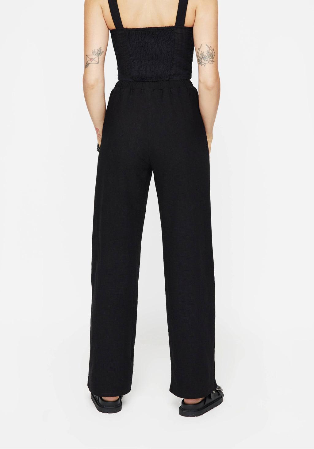 Thorell Embroidered Cotton Wide Leg Trousers Product Image