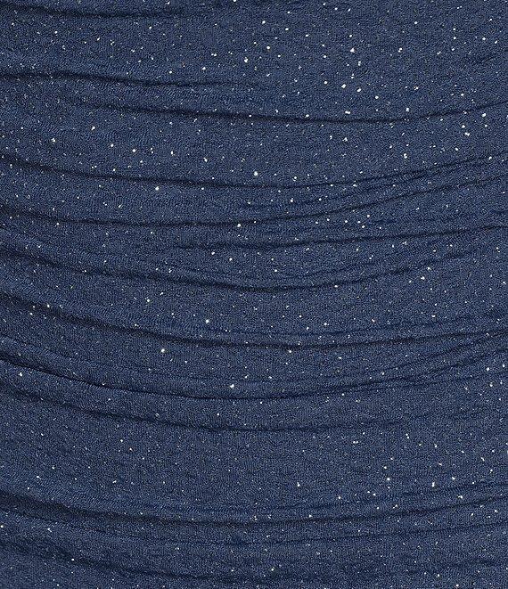 Honey and Rosie Glitter One Shoulder Double Strap Ruched Bodycon Dress Product Image