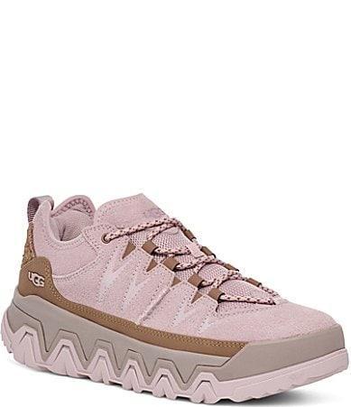 UGG Womens CapTrail Low Suede/Textile/Recycled Materials Sneakers Product Image