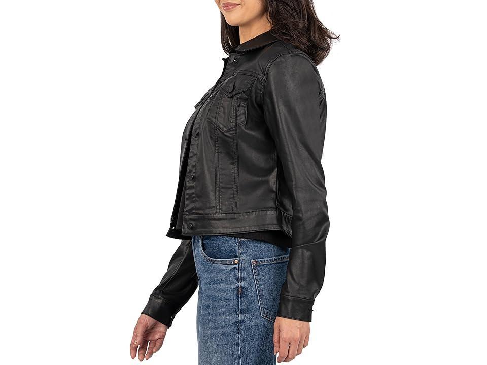 KUT from the Kloth Julia Crop Jacket W/Drop Shoulder-Regular Wstbnd Women's Jacket Product Image