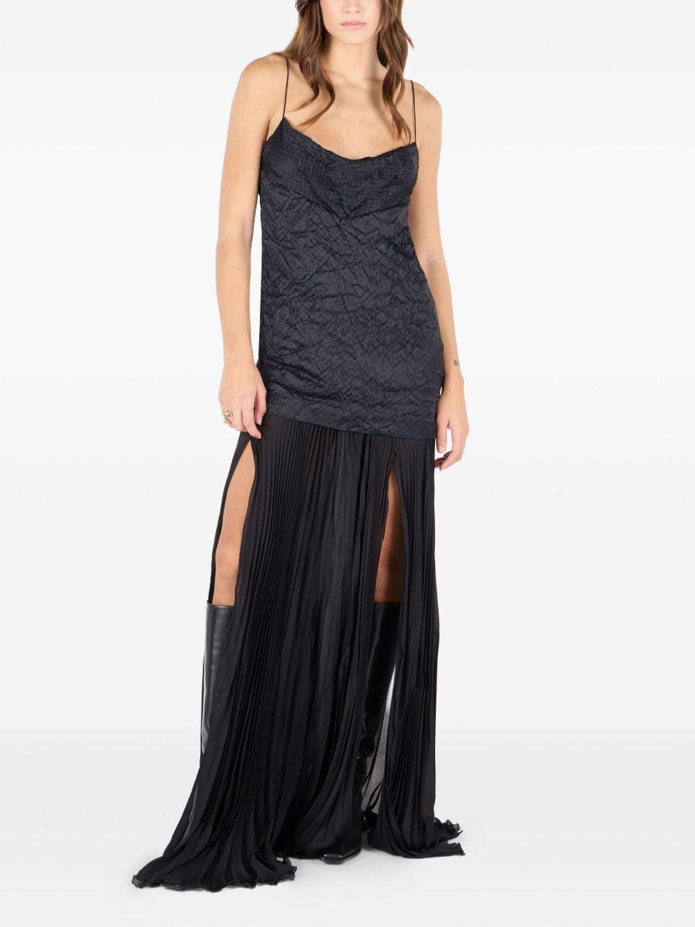 crinkle silk maxi dress Product Image