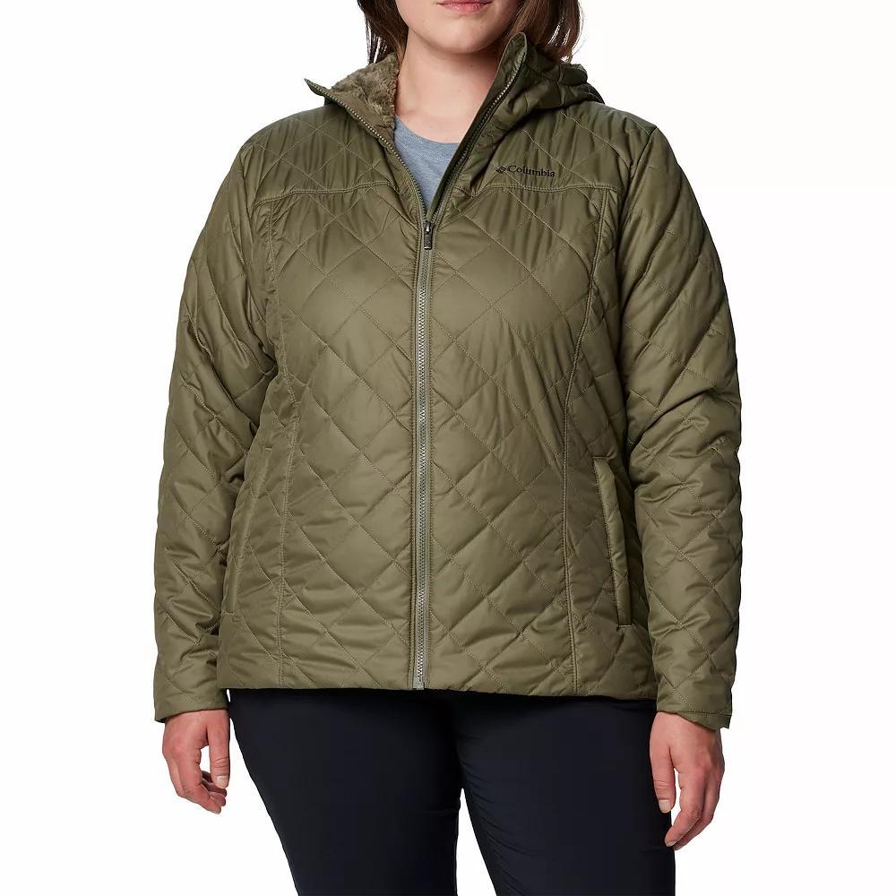 Plus Size Columbia Copper Crest II Hooded Jacket, Women's, Size: 1XL, Stone Green Product Image