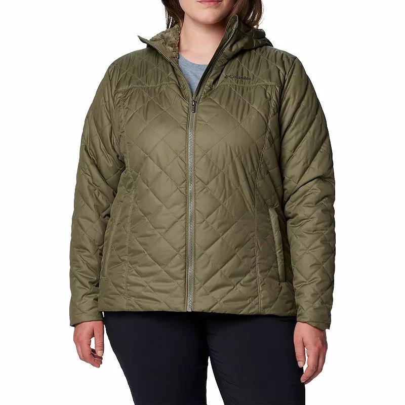 Plus Size Columbia Copper Crest II Hooded Jacket, Women's, Size: 1XL, Stone Green Product Image