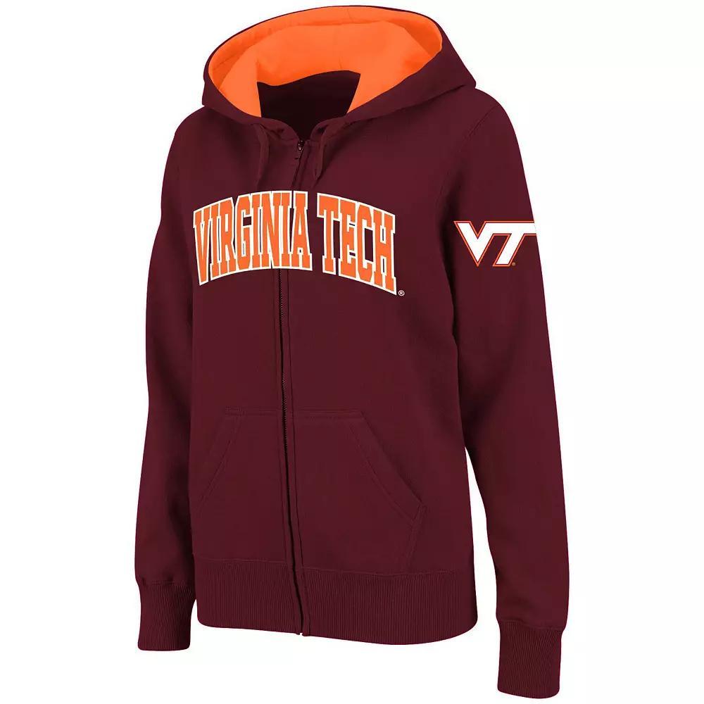 Women's Stadium Athletic Cardinal Iowa State Cyclones Arched Name Full-Zip Hoodie, Size: Medium, Red Product Image
