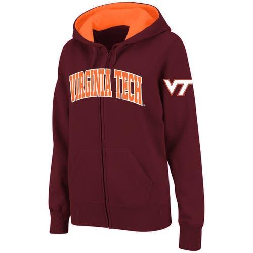 Women's Stadium Athletic Cardinal Iowa State Cyclones Arched Name Full-Zip Hoodie, Size: Medium, Red Product Image