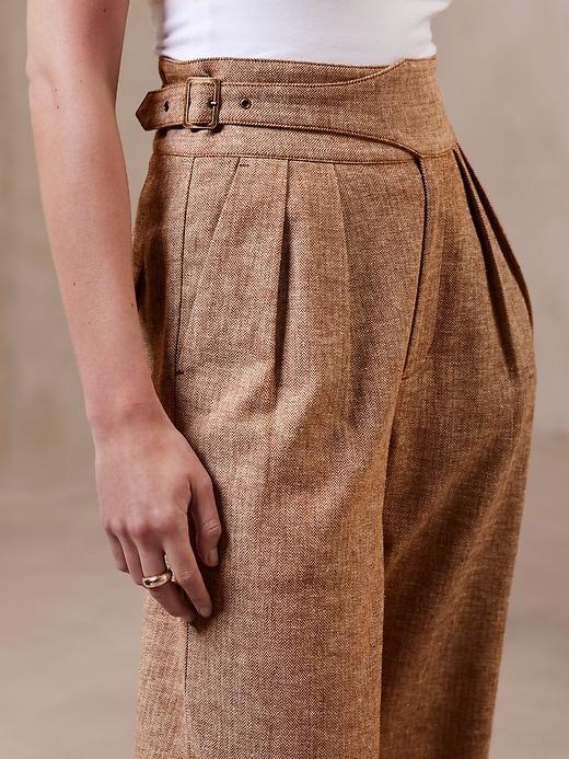 Herringbone Linen-Blend Seafarer Pant Product Image
