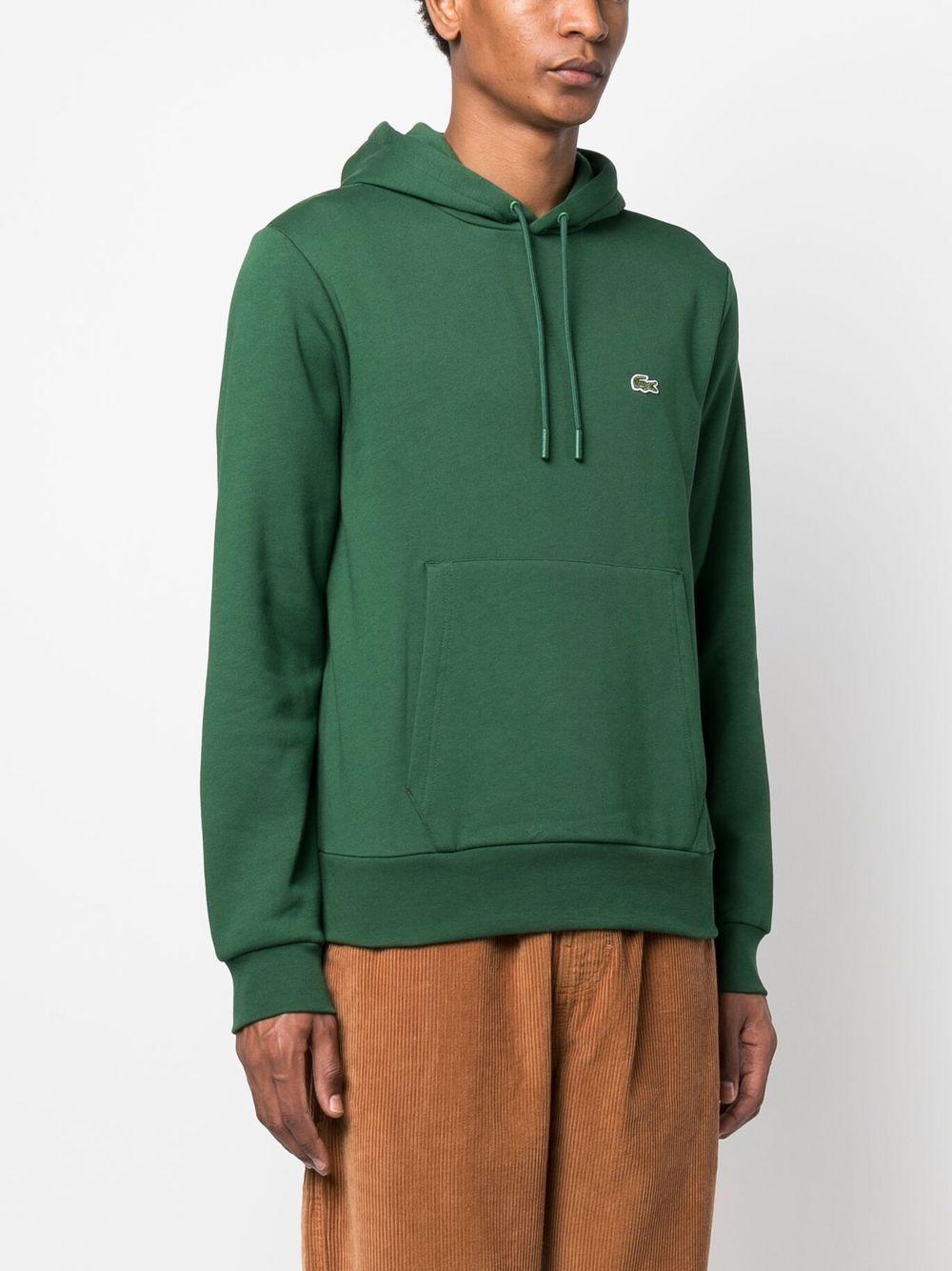 logo-patch drawstring hoodie Product Image