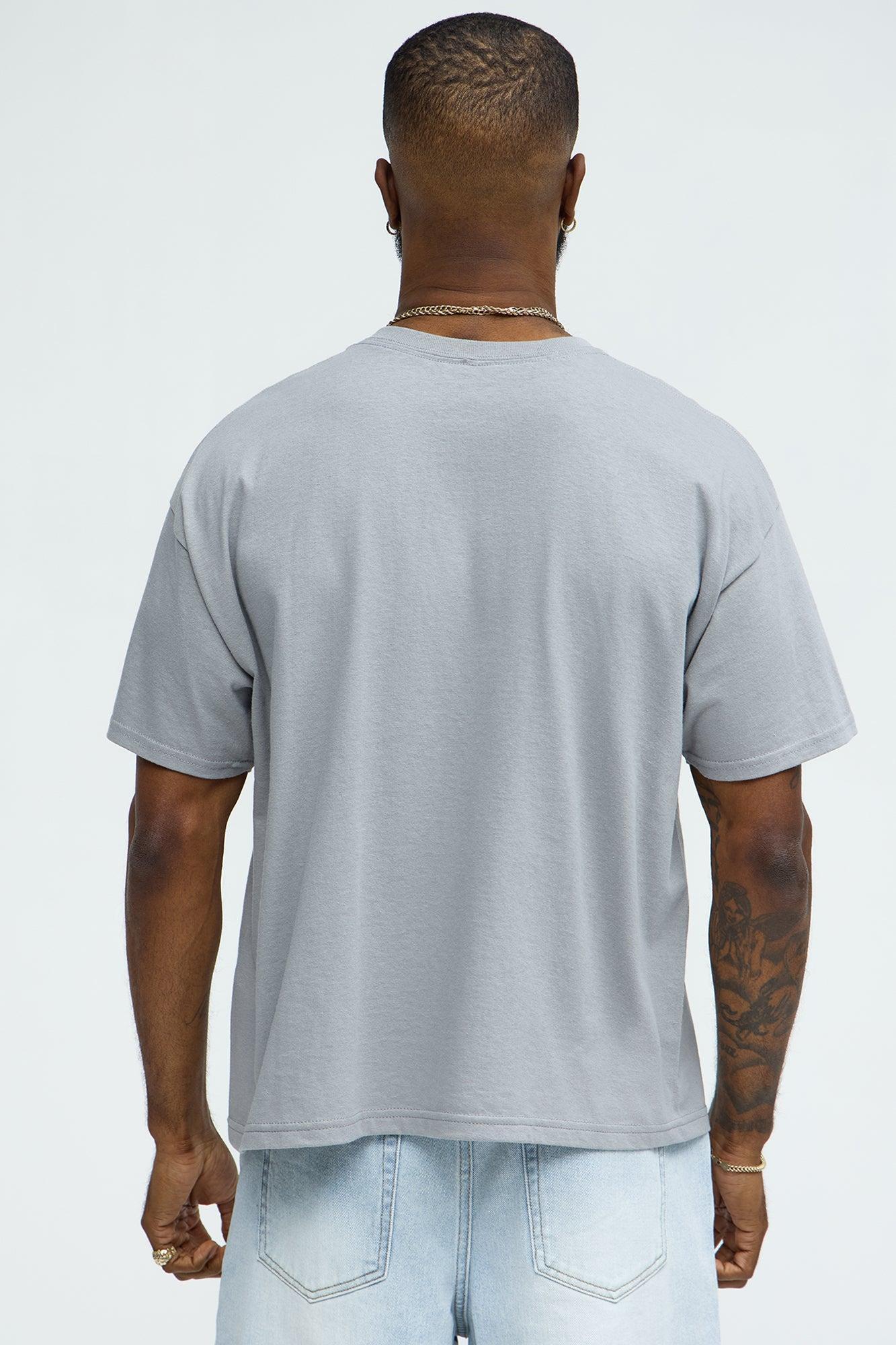 Empire City Short Sleeve Cropped Tee - Grey Product Image