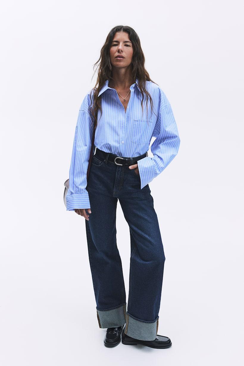 Loose-fit cotton shirt Product Image