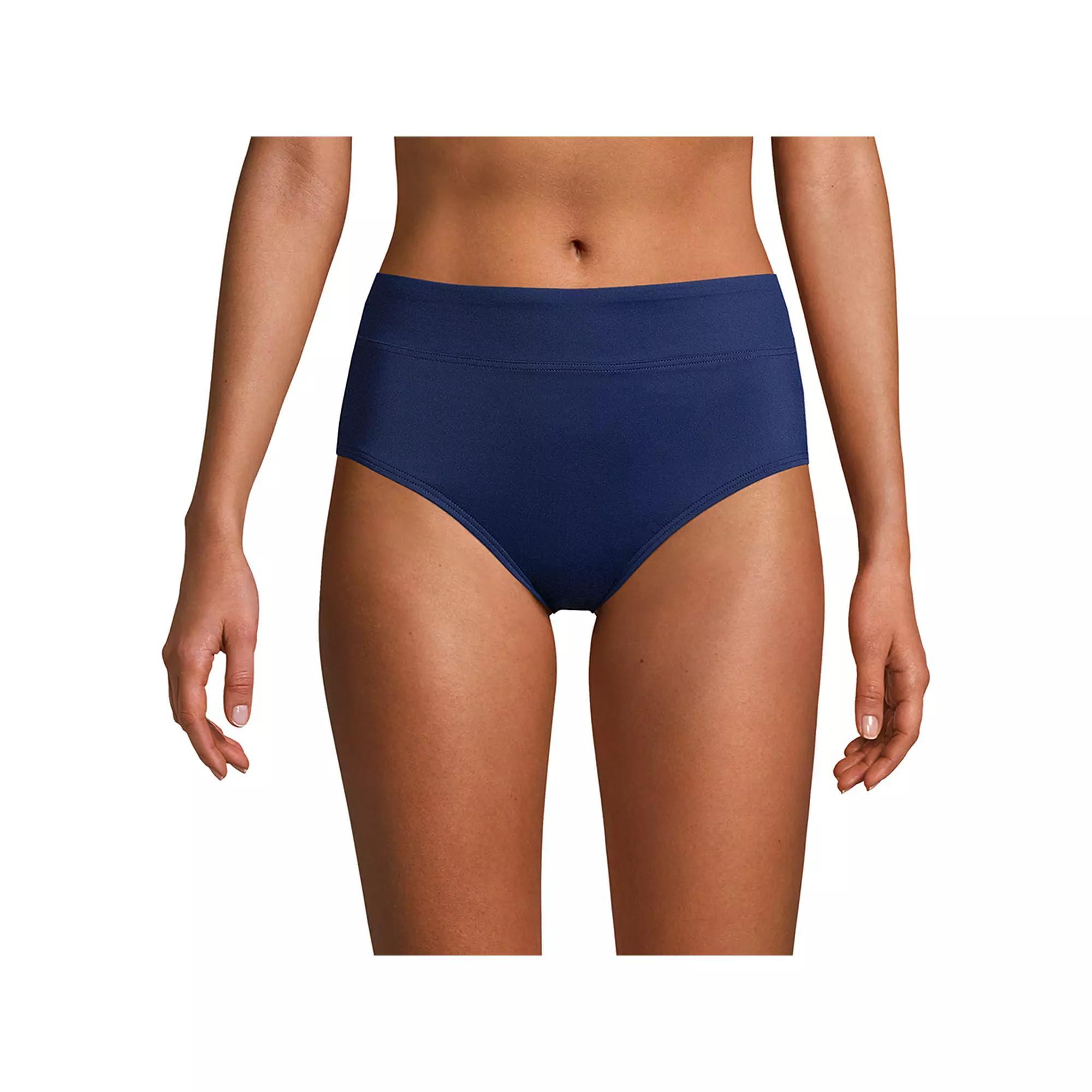 Women's Lands' End UPF 50 Swim Briefs, Size: 16, Turquoise Product Image