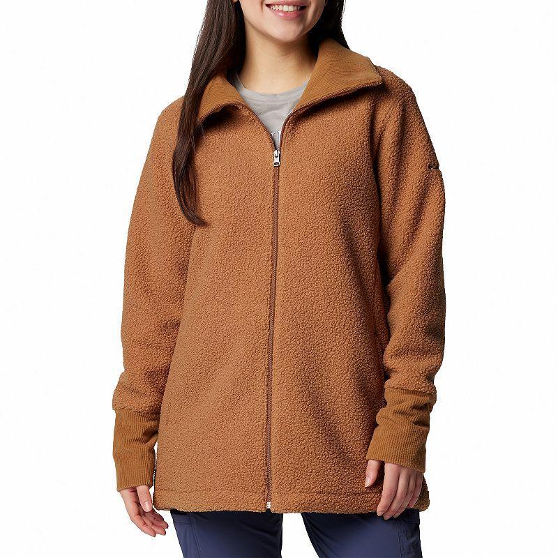 Women's Columbia Blue Point Creek Zip Front Fleece Jacket, Size: XXL, Shark Product Image