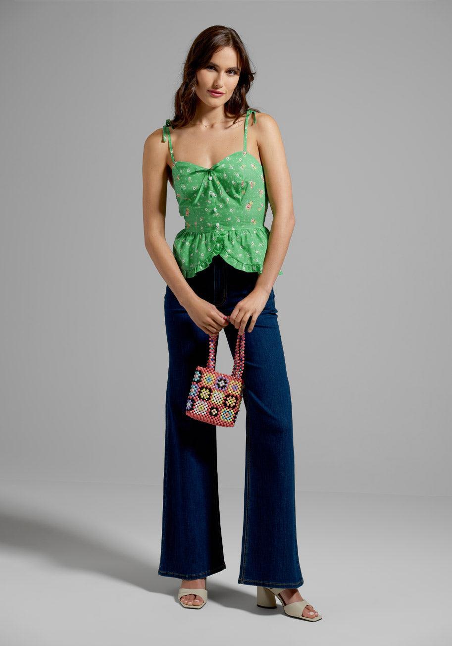 GUNNE SAX for ModCloth Super Bloom Peplum Top Product Image