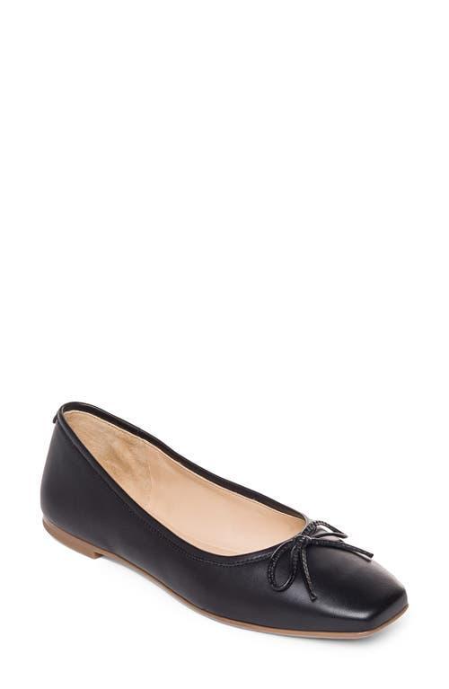Gwynn Leather Bow Ballerina Flats Product Image