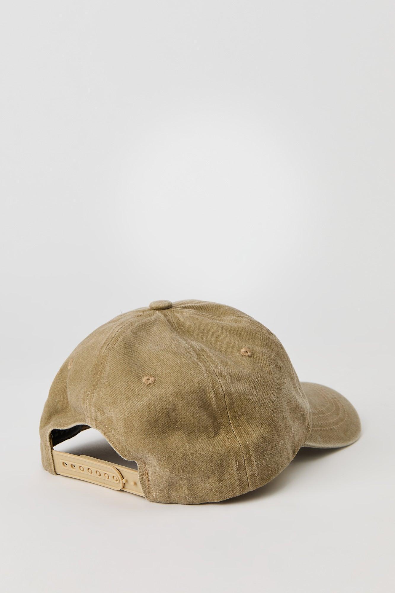 Embroidered Washed Baseball Hat Male Product Image