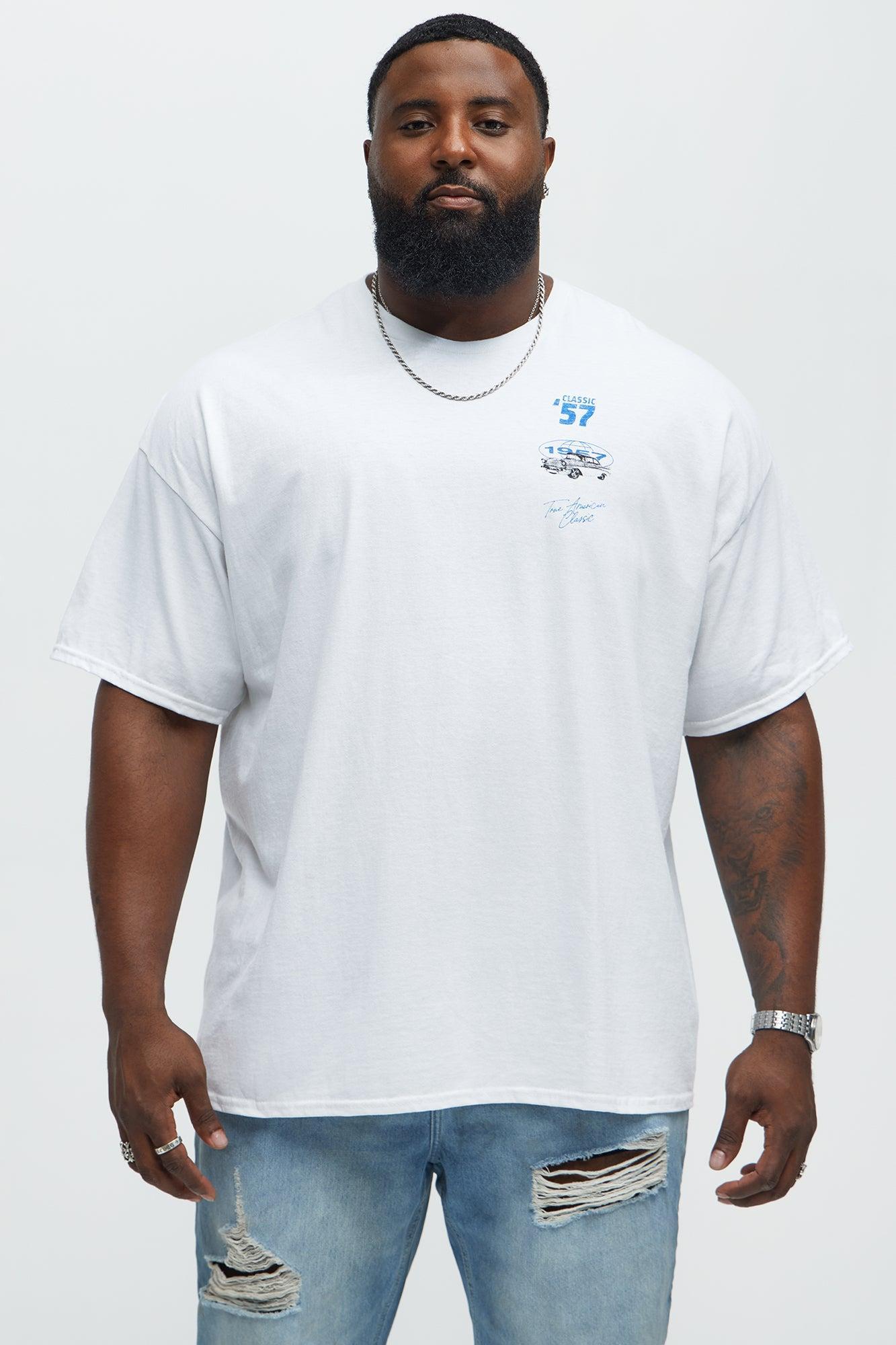 Classic 57 Oversized Short Sleeve Tee - White Male Product Image