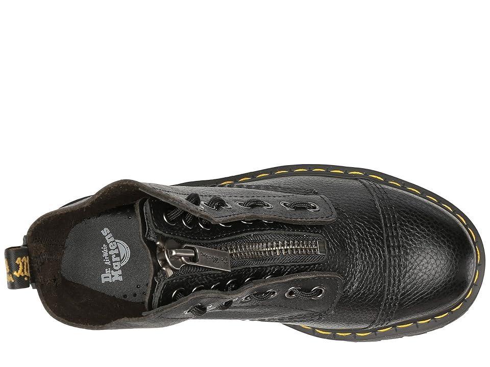 Dr Martens Sinclair flatform zip tumbled leather boots Product Image