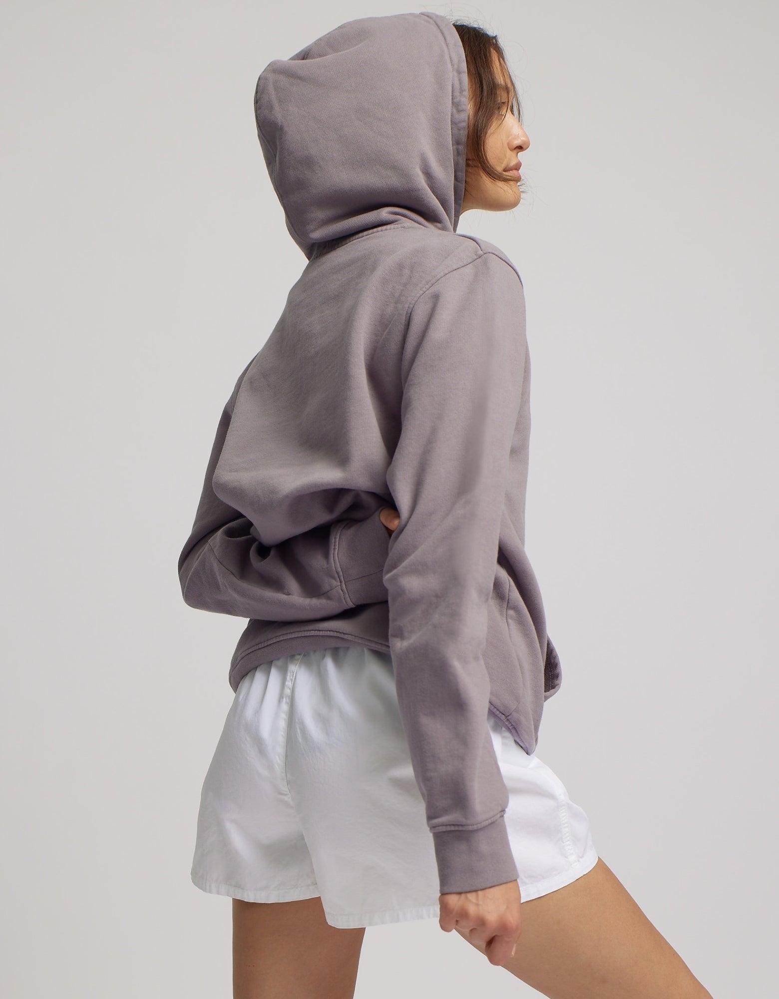 Women Organic Twill Shorts - Navy Blue Product Image