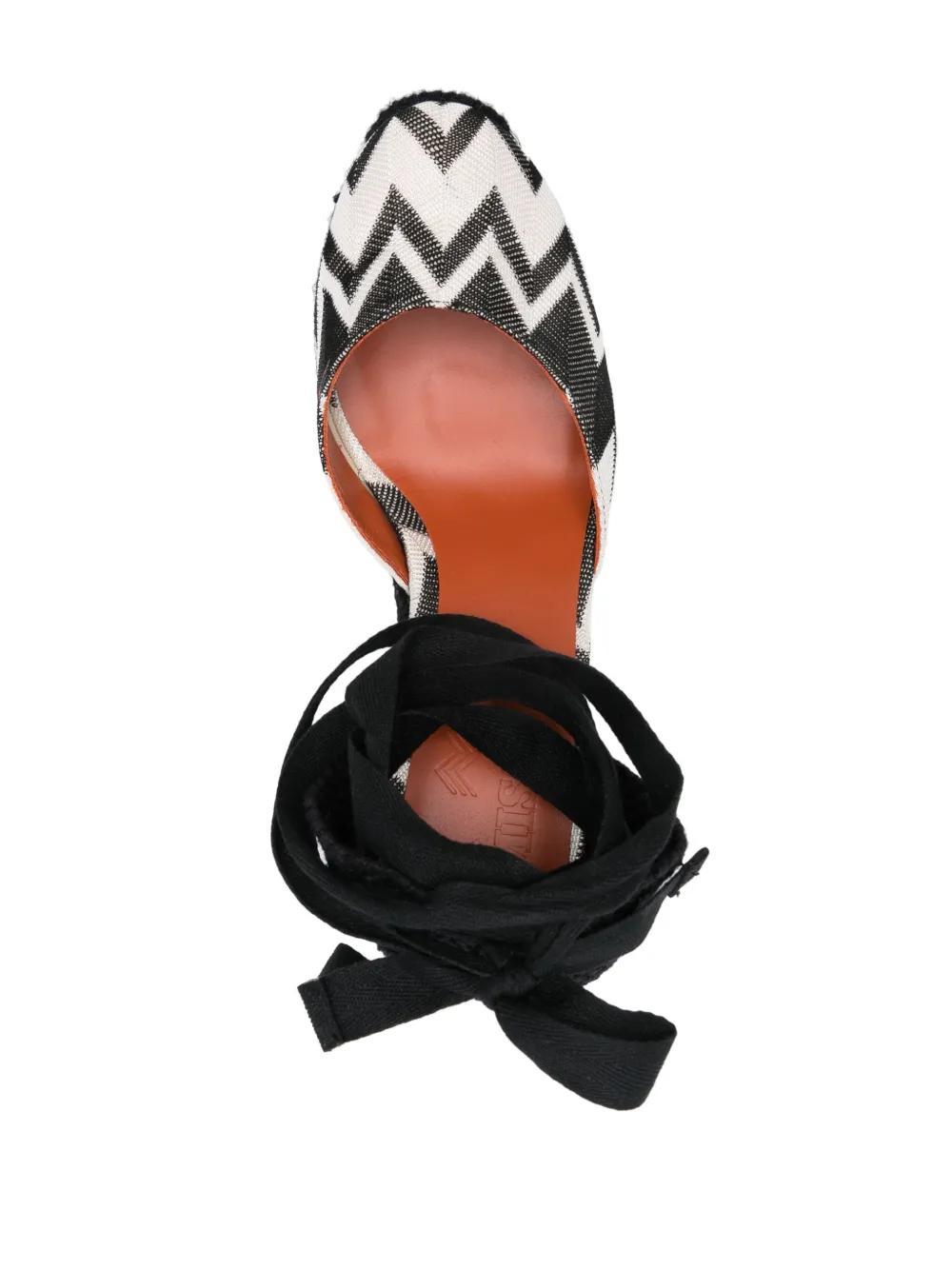 MISSONI Zigzag-woven Espadrilles In Black Product Image