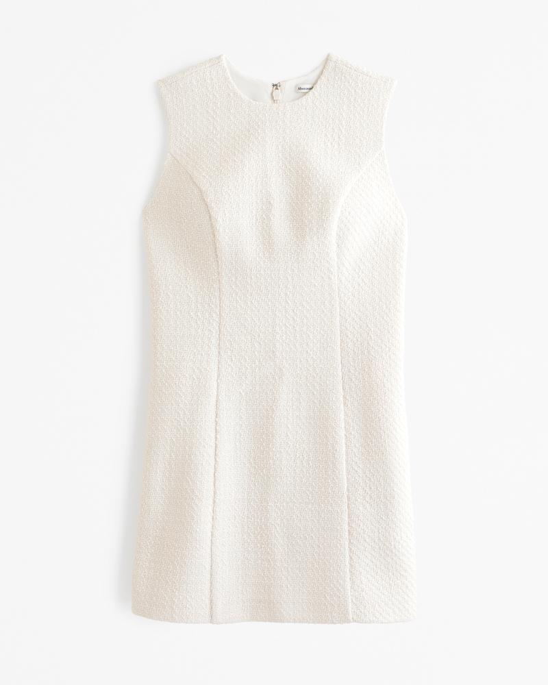 Tweed High-Neck Mini Dress Product Image