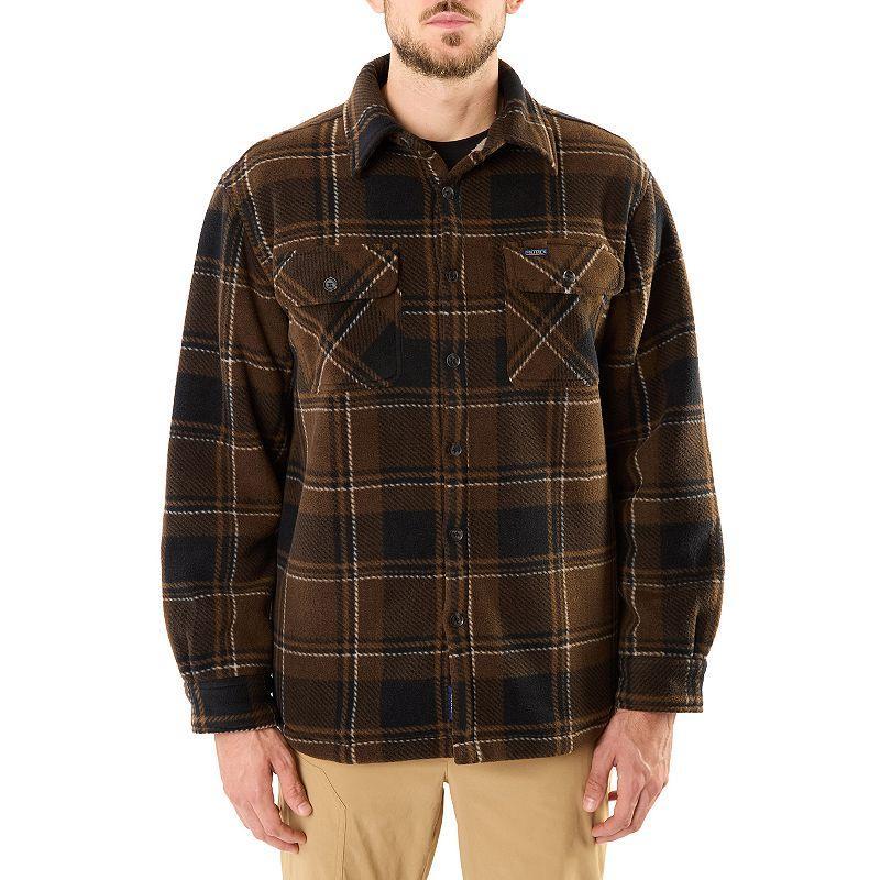 Mens Smiths Workwear Sherpa-Lined Plaid Microfleece Shirt Jacket Product Image
