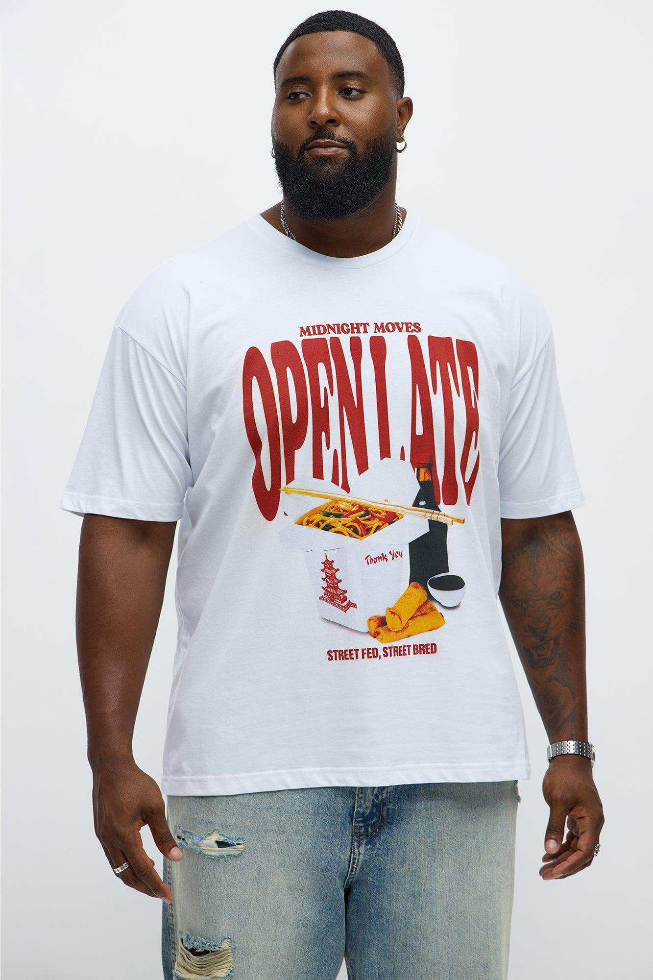 Midnight Open Late Short Sleeve Tee - White Product Image
