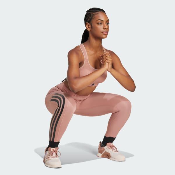 adidas Optime 3-Stripes Full-Length Leggings Black XS Womens Product Image