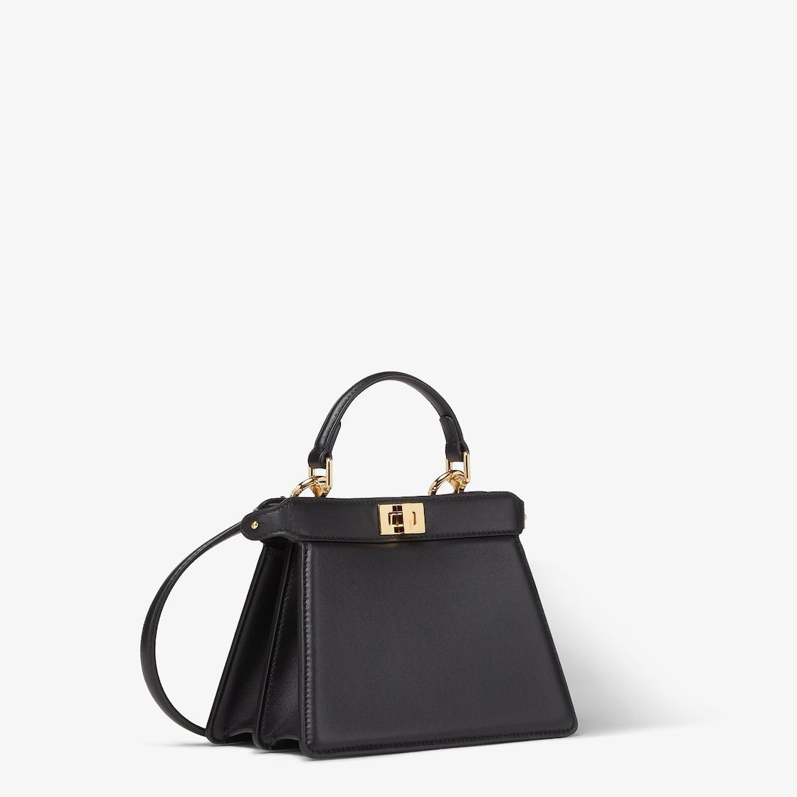 Peekaboo ISeeU PetiteBlack padded nappa leather bag Product Image