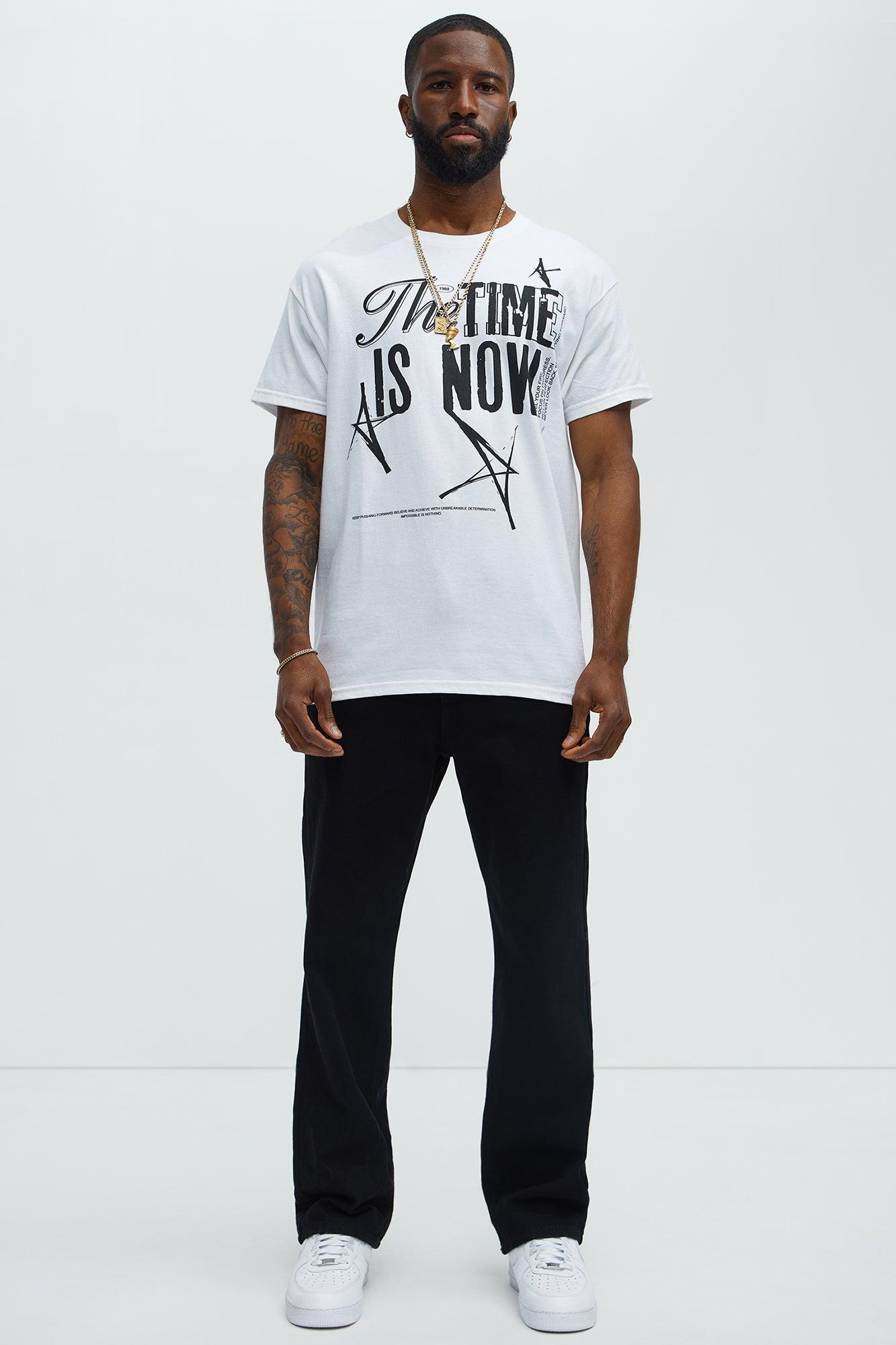 The Time Is Now Short Sleeve Tee - White Product Image