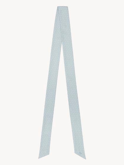 The Chloé Mini Tie-Print bandeau scarf in silk Product Image
