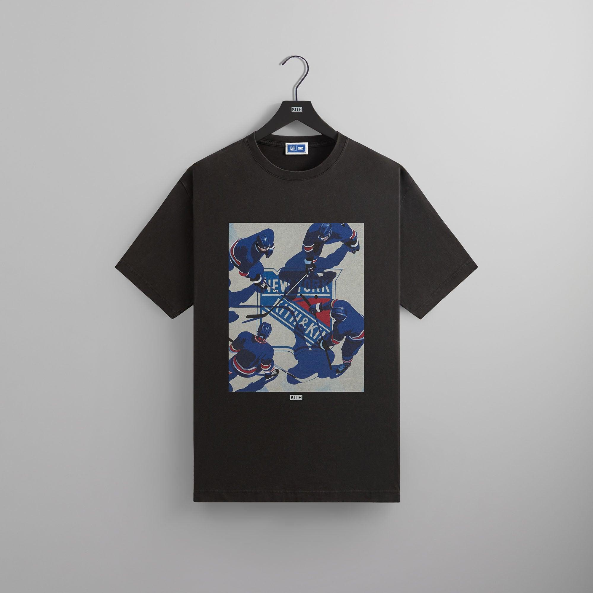 Kith for the New York Rangers on Ice Vintage Tee - Black Male Product Image