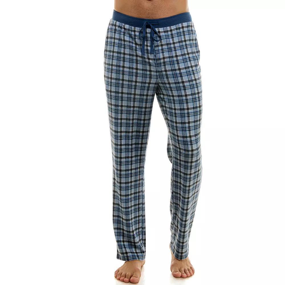Men's Sonoma Goods For Life® Supersoft Brushed Waffle Weave Pajama Pants, Size: XL, Blue Shore Product Image