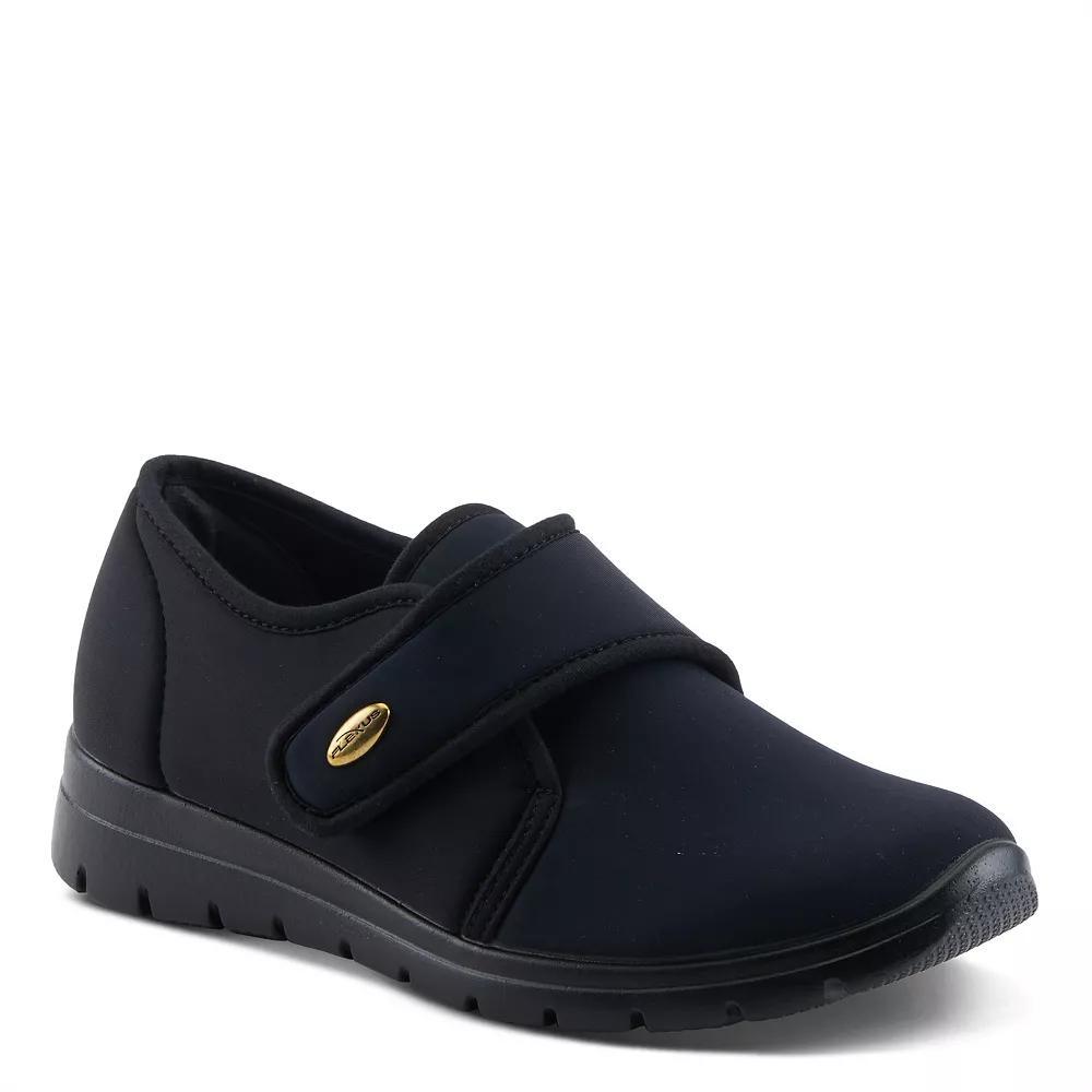 Flexus Amay Women's Slip-On Casual Shoes, Size: 41, Black Product Image