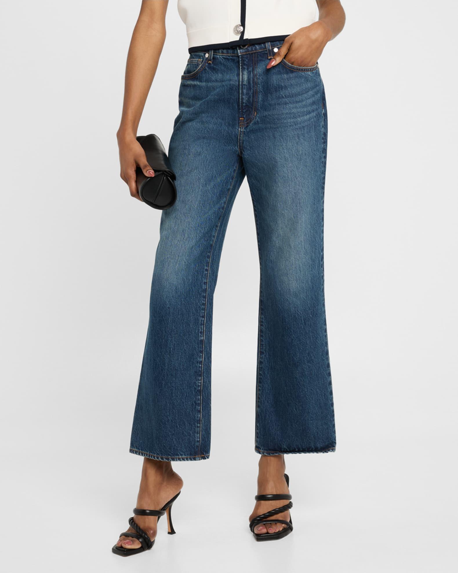 Dylan High-Rise Straight Ankle Jeans Product Image