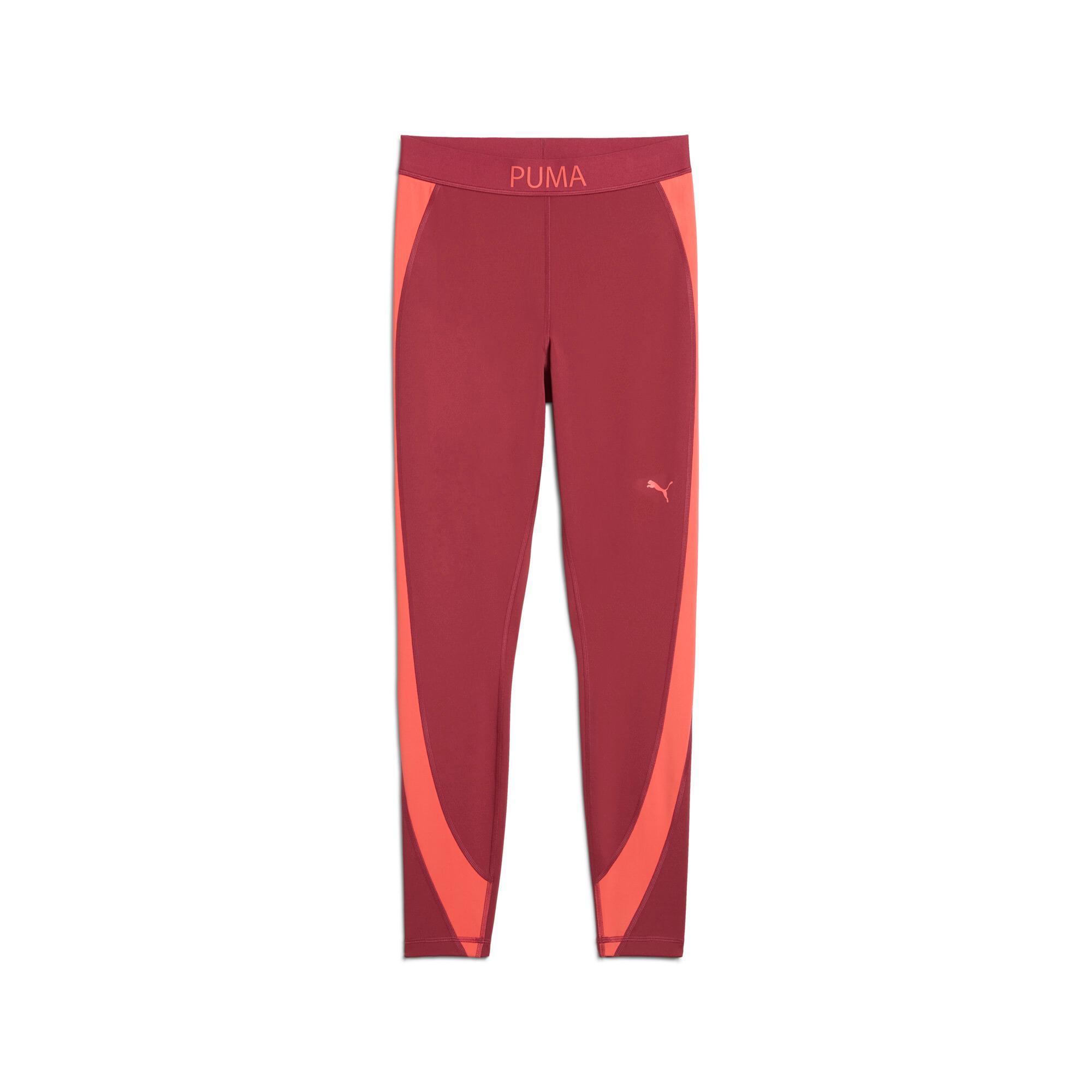 PUMA STRONG High-Waisted 7/8 Color Block Women's Tights Product Image