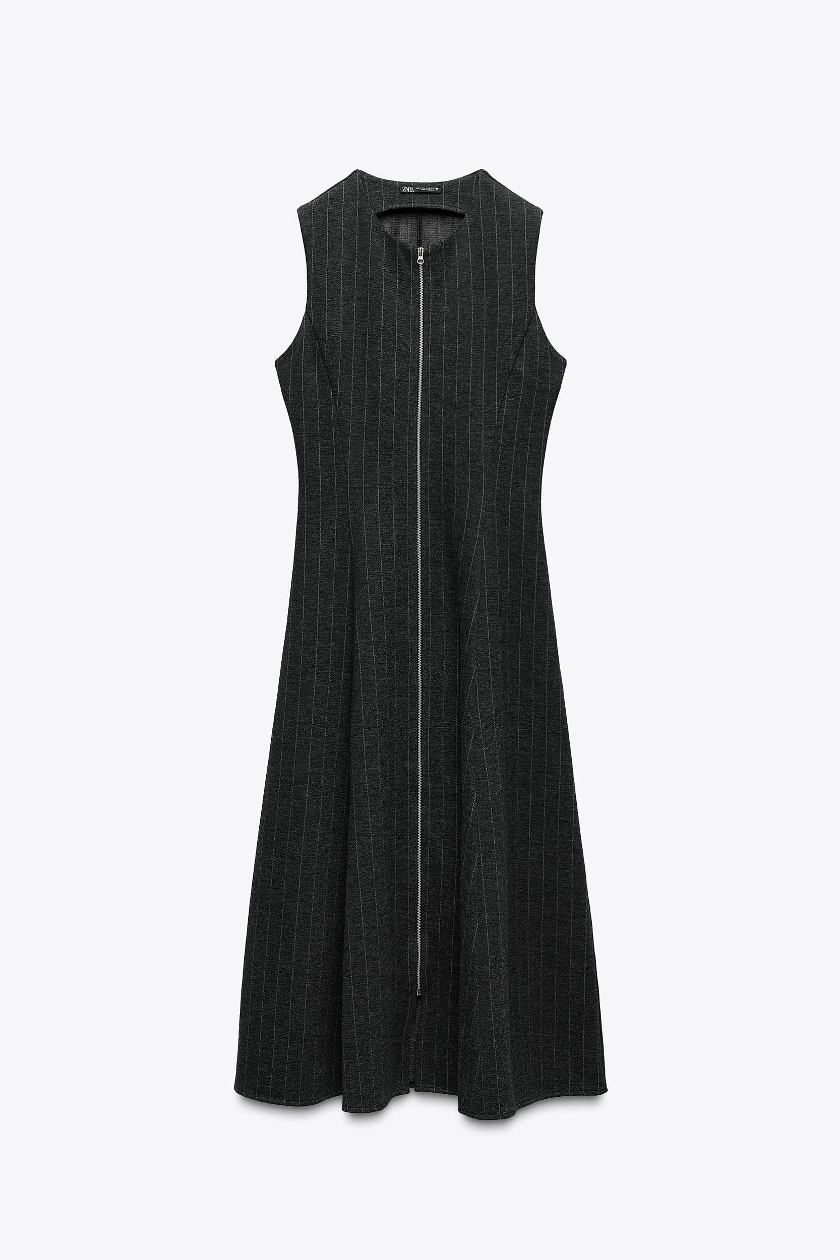 PINSTRIPE MIDI DRESS Product Image