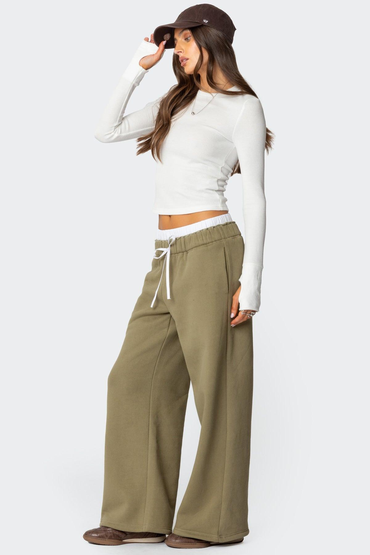 Drawstring Boxer Detail Sweatpants Product Image