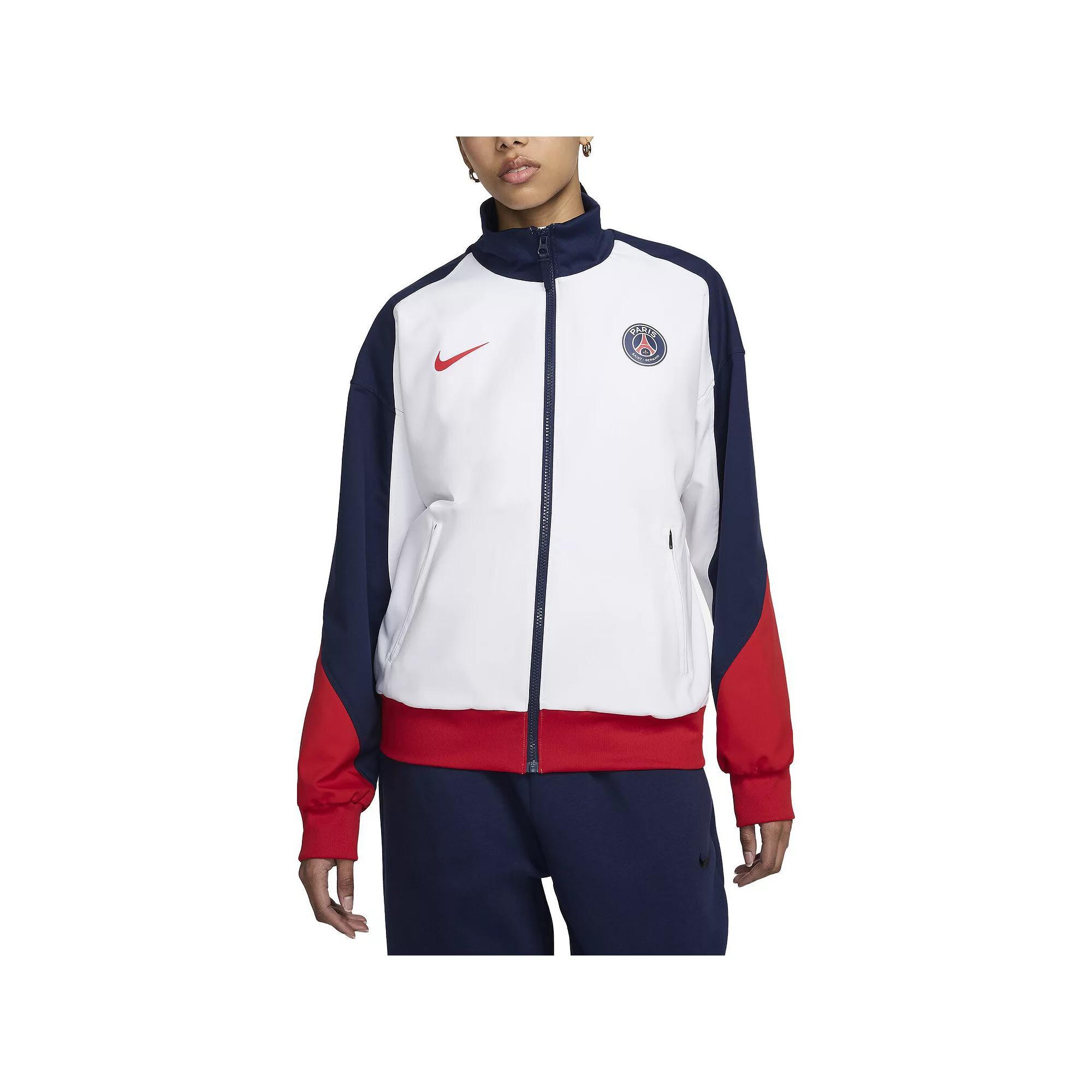 Women's Nike  White Paris Saint-Germain 2024/25 Strike Anthem Full-Zip Jacket, Size: XL, Psg White Product Image