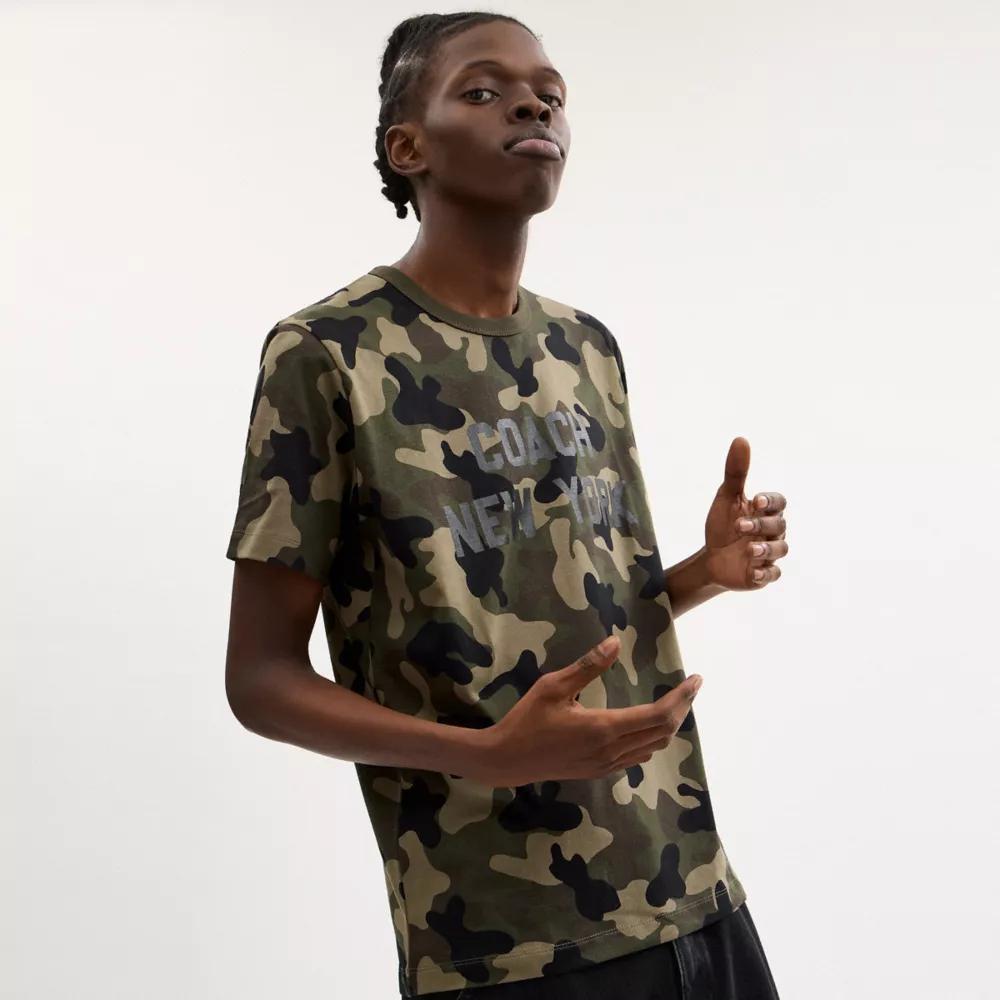 Camo Print T Shirt Product Image