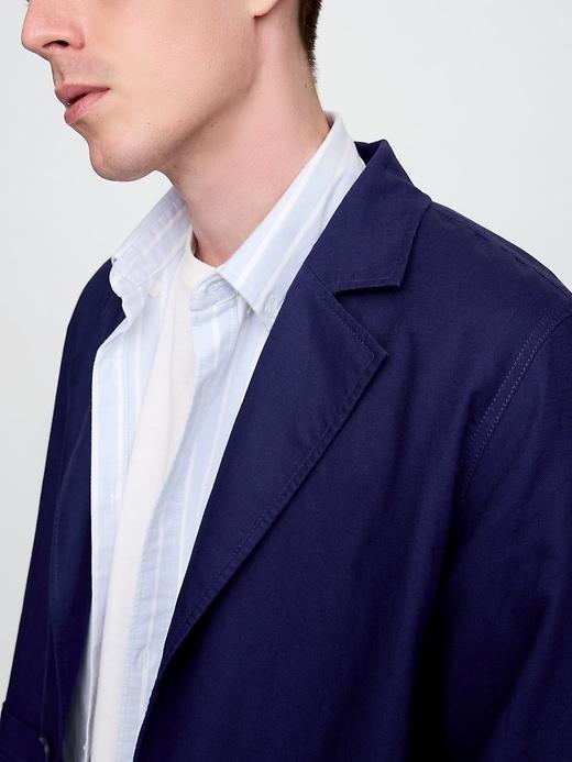 Relaxed Linen-Cotton Blazer Product Image
