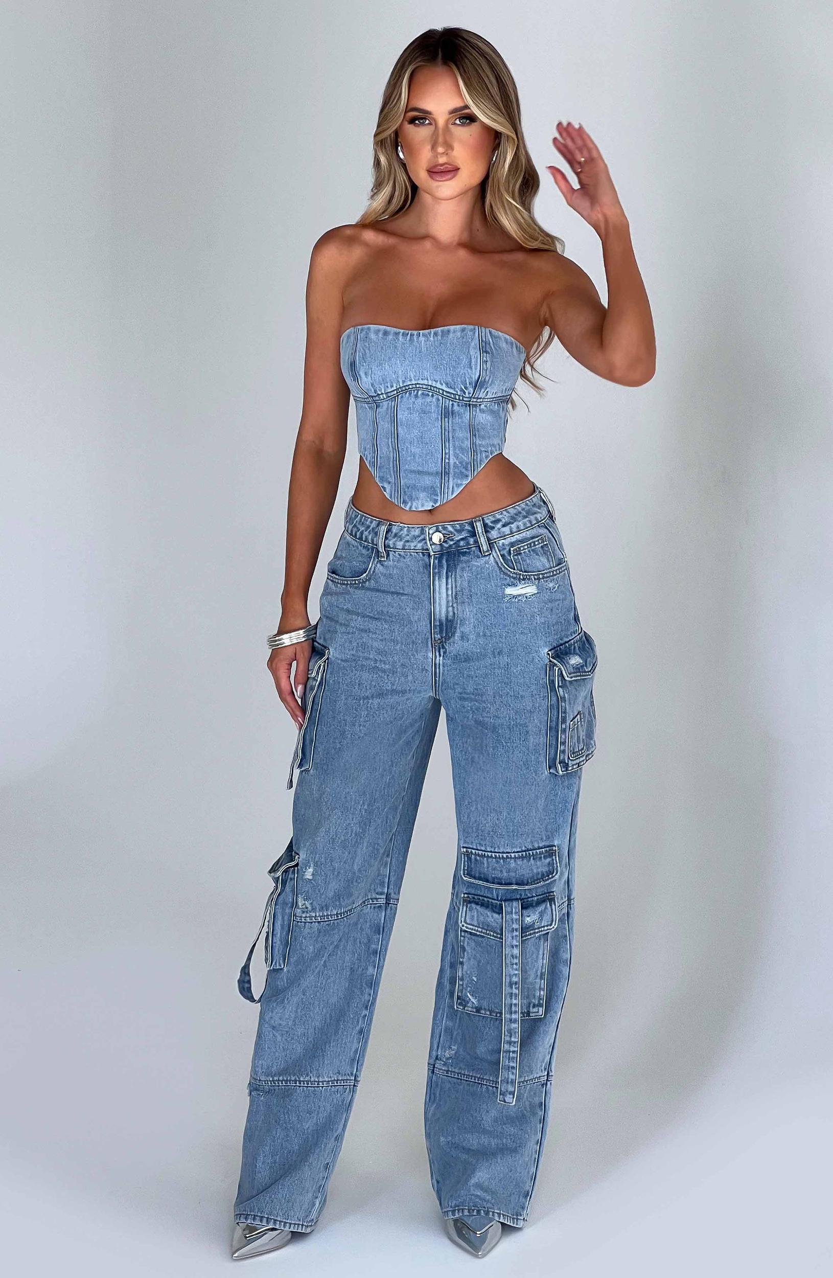 Brooklyn Cargo Pant - Blue Product Image