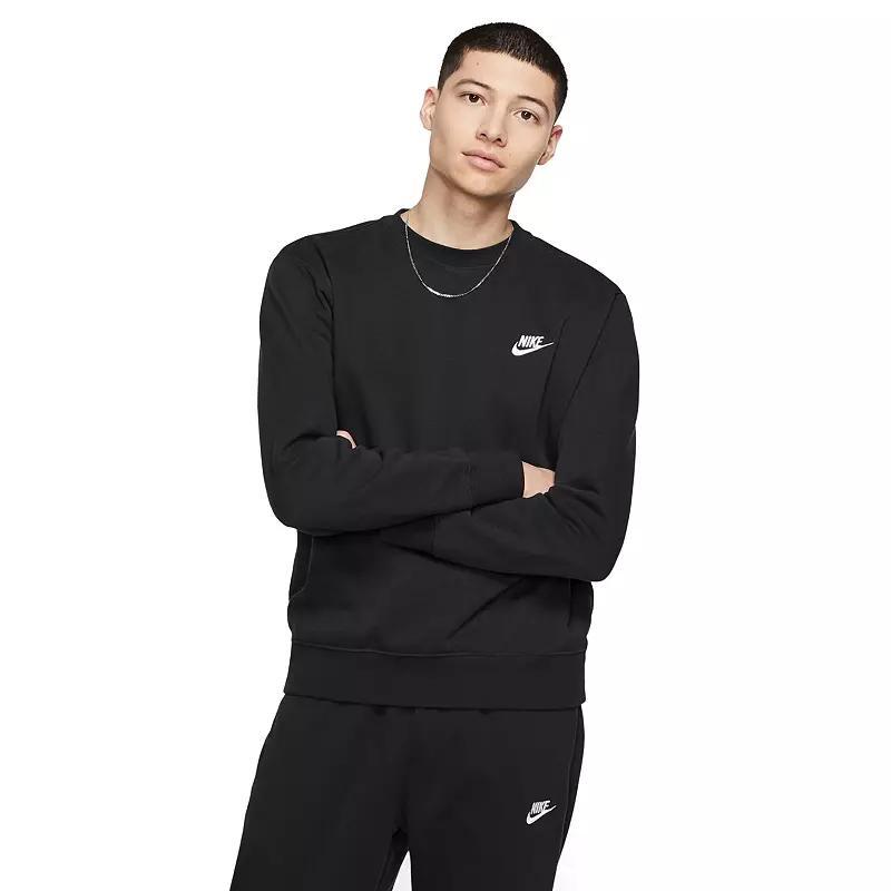 Nike Men's Club Crewneck Sweatshirt in Khaki/White at Nordstrom, Size Small Product Image