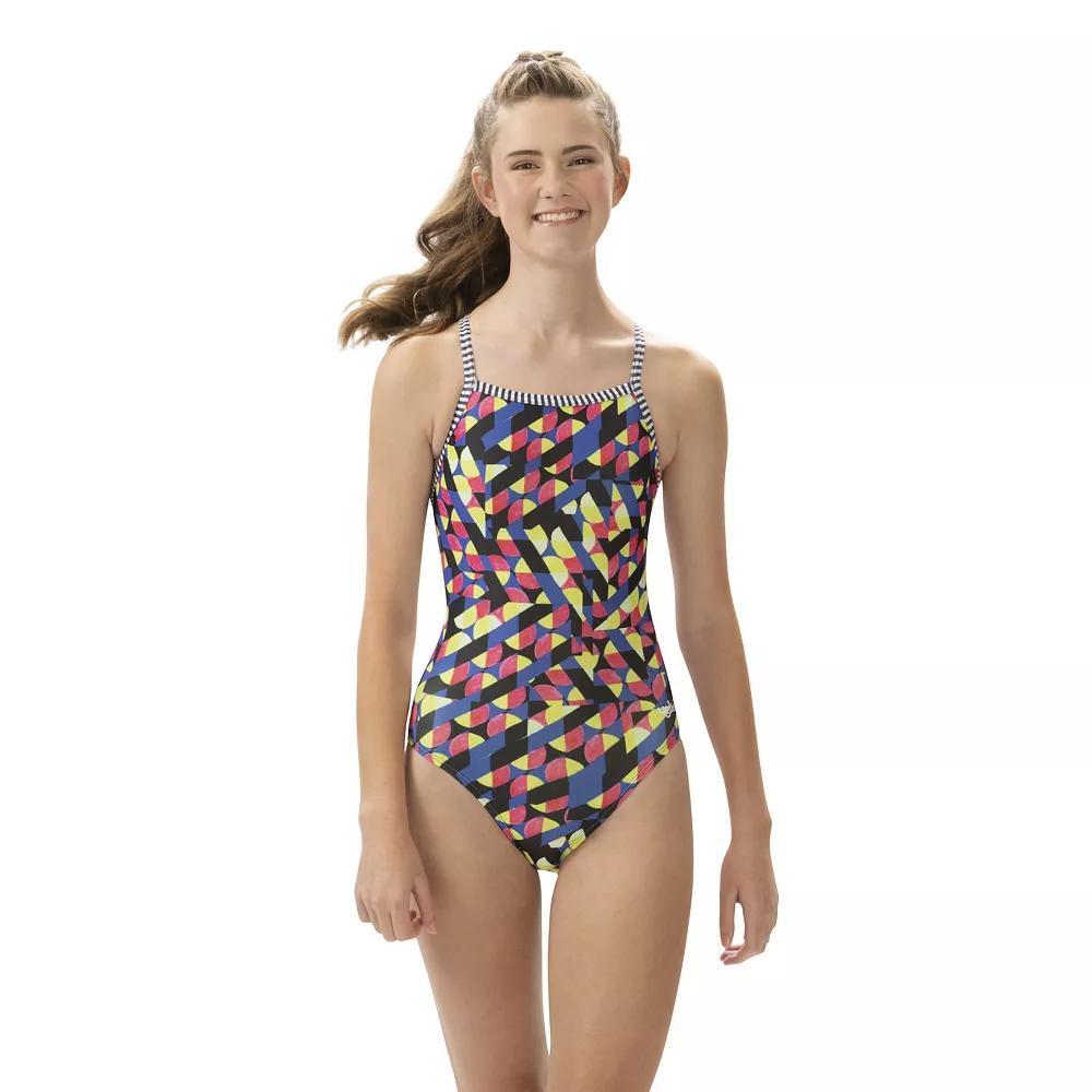 Women's Dolfin Uglies Print V-2 Back One-Piece Swimsuit, Size: 24, Gamescape Product Image