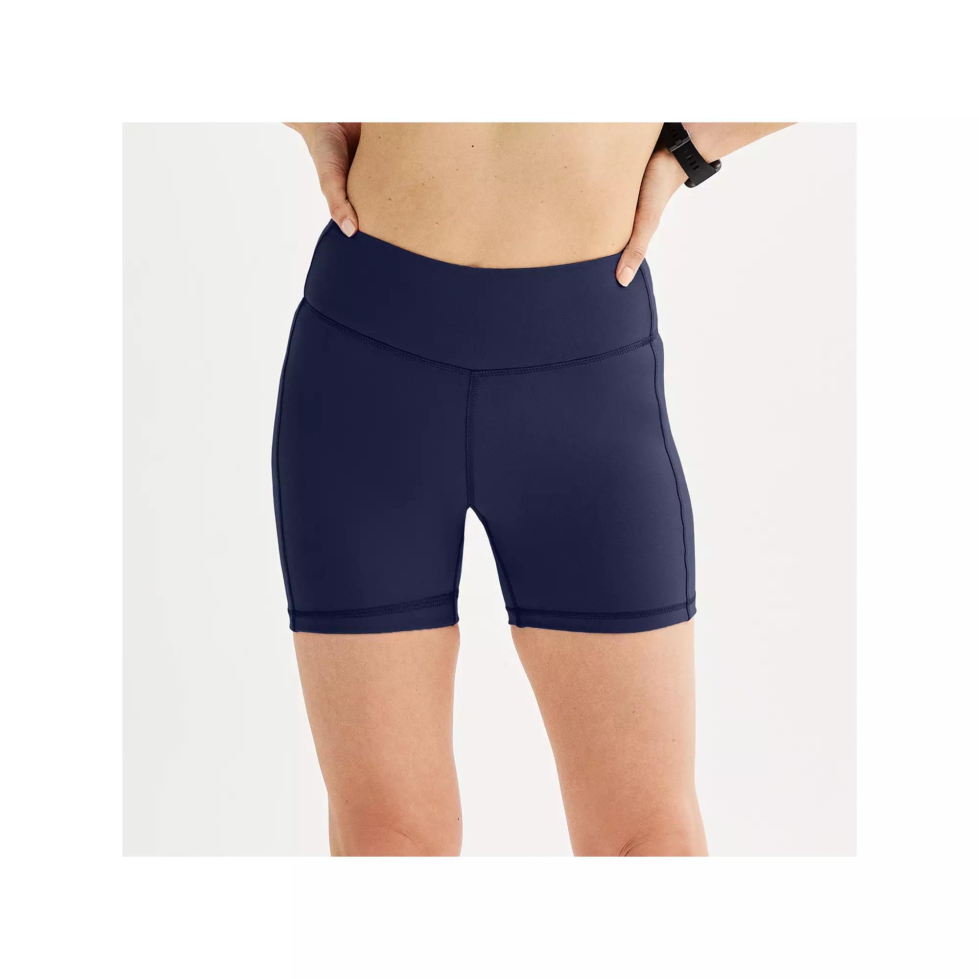 Women's Tek Gear® Essential Soft Bike Shorts in Regular & Plus, Size: XS, Blue Romance Product Image