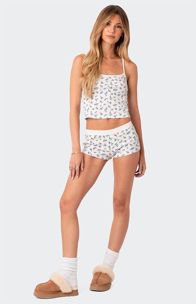 Edikted Women's Pamper Waffle Tank Top Product Image